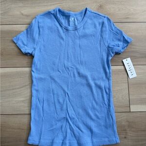 Velvet by Graham & Spencer Light Blue Short Sleeve Tee